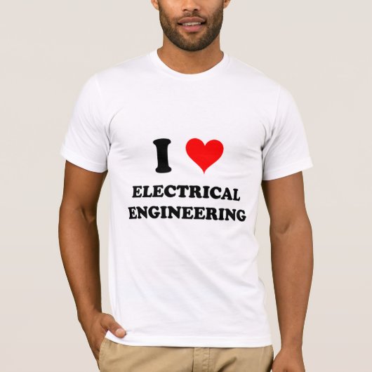 I Love Electrical Engineering T-shirt (Voorkant)
