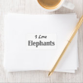I Love Elephants Etiket (Insitu)