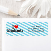 I Love Elephants Etiket (Insitu)