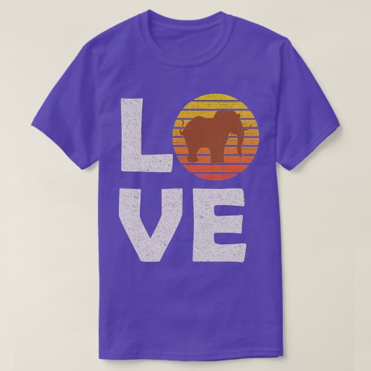 I Love Elephants Funny Elephant - 2 T-shirt (Design voorkant)