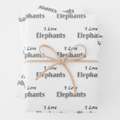 I Love Elephants Inpakpapier Vel (In situ)
