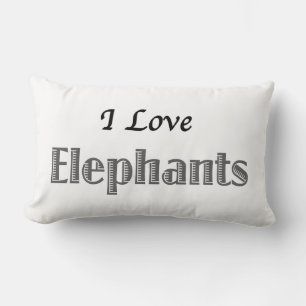 I Love Elephants Kussen