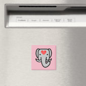 I Love Elephants Magneet (Insitu (Vaatwasser))