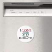 I Love Elephants Magneet (Insitu (Vaatwasser))