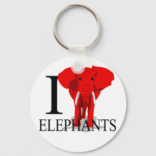 I Love Elephants Sleutelhangers