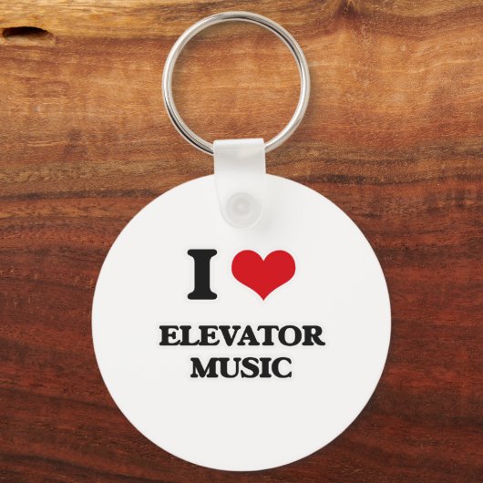 I Love Elevator Music Sleutelhanger (Voorkant)