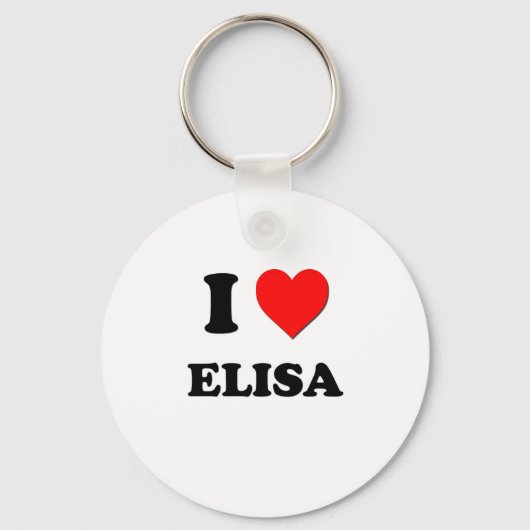 I Love Elisa Sleutelhanger (Voorkant)