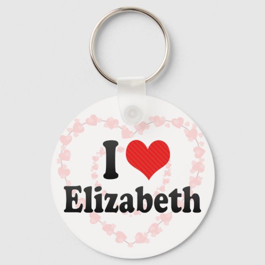 I Love Elizabeth Sleutelhanger (Voorkant)