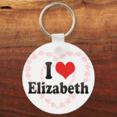 I Love Elizabeth Sleutelhanger (Voorkant)