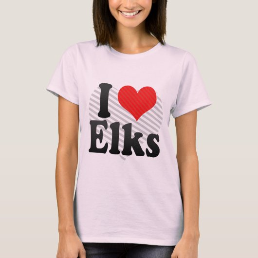I Love Elks T-shirt (Voorkant)
