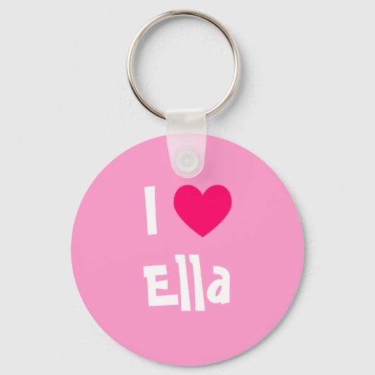 I Love Ella Sleutelhanger (Voorkant)