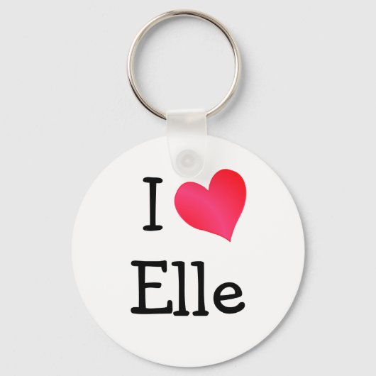 I Love Elle Sleutelhanger (Voorkant)