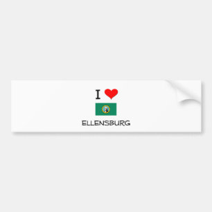I Love Ellensburg Washington Bumpersticker