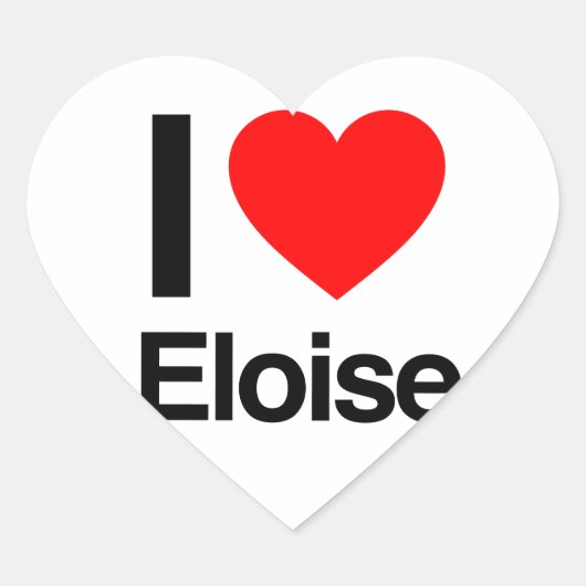 i love eloise hart sticker (Voorkant)