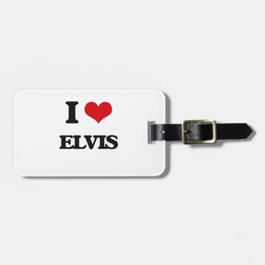 I Love Elvis Bagagelabel (Voorkant horizontaal)