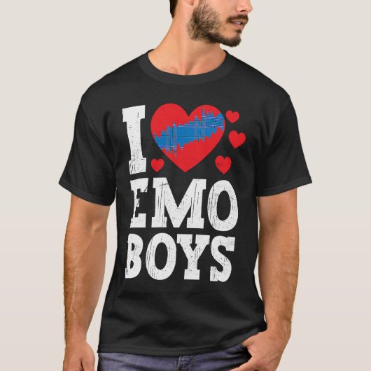 I Love Emo Boys emo boys T-shirt (Voorkant)