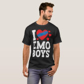 I Love Emo Boys emo boys T-shirt (Voorkant volledig)