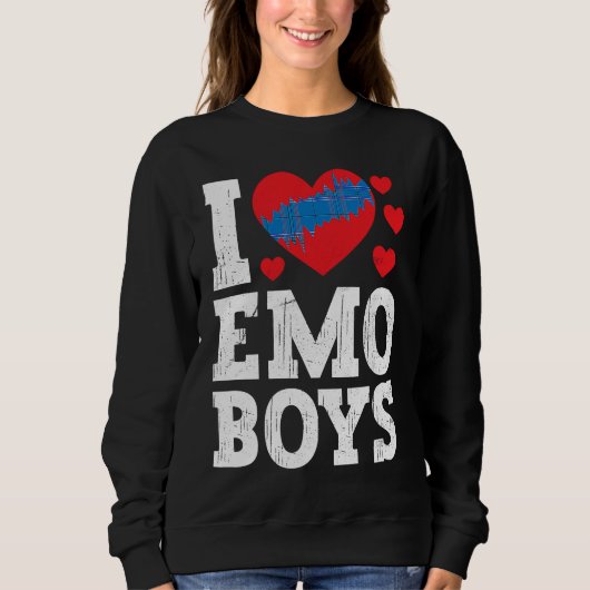 I Love Emo Boys emo boys Trui (Voorkant)