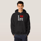 I Love Emo Boys Hoodie (Voorkant volledig)