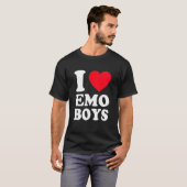I Love Emo Boys T-shirt (Voorkant volledig)