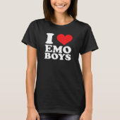 I Love Emo Boys T-shirt (Voorkant)