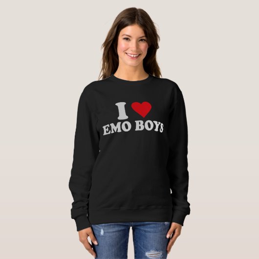 I Love Emo Boys Trui (Voorkant volledig)