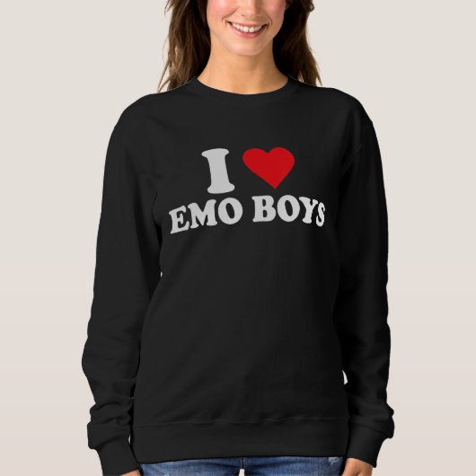 I Love Emo Boys Trui (Voorkant)