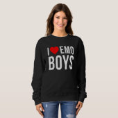 I Love Emo Boys Trui (Voorkant volledig)