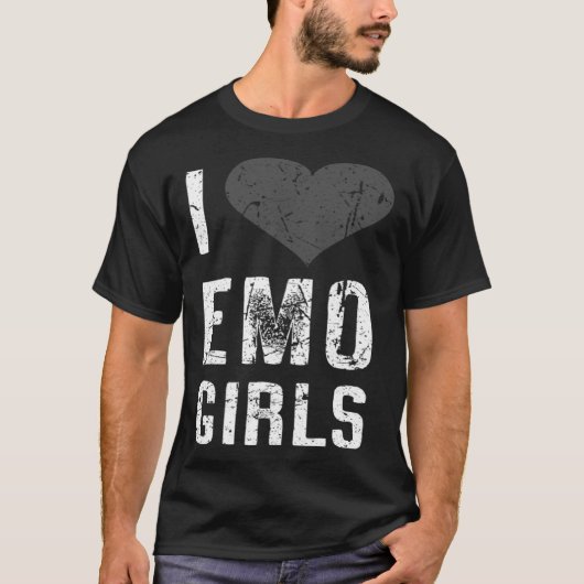 I Love Emo Girls T-shirt (Voorkant)