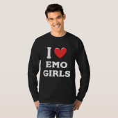 I Love Emo Girls T-shirt (Voorkant volledig)