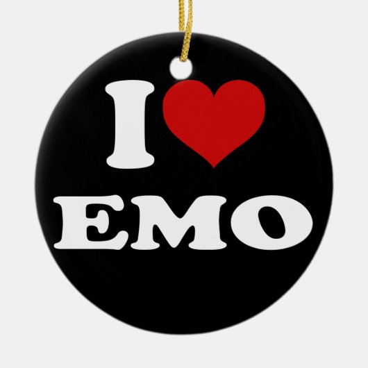 I Love Emo Keramisch Ornament (Voorkant)