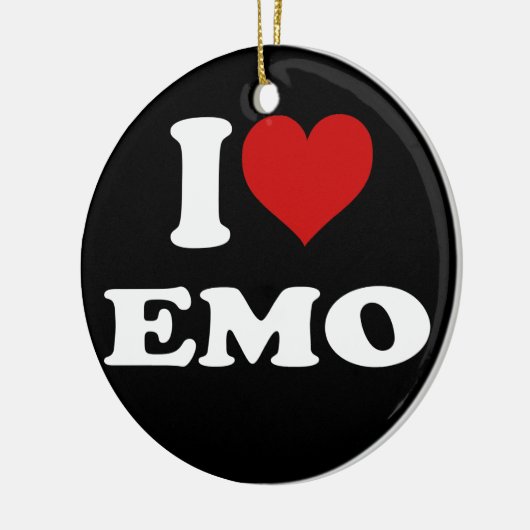I Love Emo Keramisch Ornament (Links)
