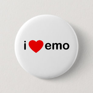 I Love Emo Ronde Button 5,7 Cm