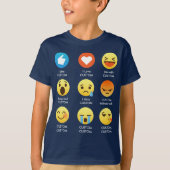 I Love  Emoticons (emoji) Gezegden T-shirt (Voorkant)