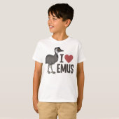 I Love Emus T-shirt (Voorkant volledig)