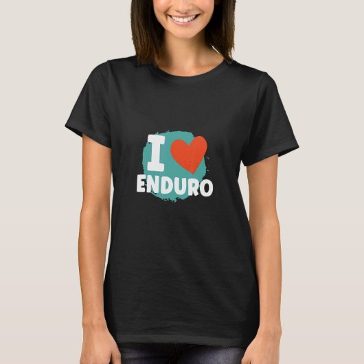 I Love Enduro Enduro Motocross T-shirt (Voorkant)