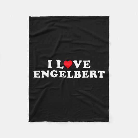 I Love Engelbert Girlfriend &amp; Boyfriend Engelb Fleece Deken (Voorkant)