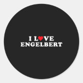 I Love Engelbert Girlfriend &amp; Boyfriend Engelb Ronde Sticker (Voorkant)