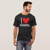 I Love Engineers Engineers Electrical Mechanical T-shirt (Voorkant volledig)