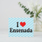I Love Ensenada, Mexico Briefkaart (Staand voorkant)