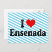 I Love Ensenada, Mexico Briefkaart (Voorkant / Achterkant)