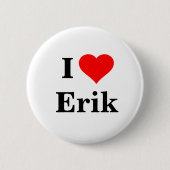 I Love Erik Button (Voorkant)