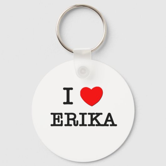I Love Erika Sleutelhanger (Voorkant)