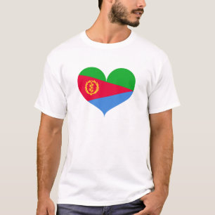 I Love Eritrea Flag T-shirt