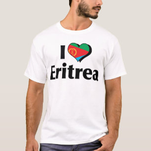 I Love Eritrea Flag T-shirt