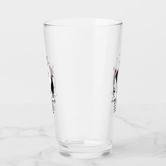 I Love Eskies (I Love American Eskimo Dogs) - Cute Glas (Rechts)