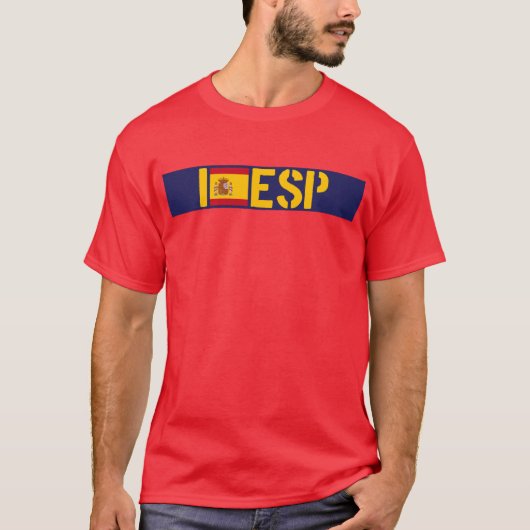 I Love ESPAÑA Stripe T-shirt (Voorkant)