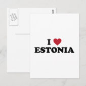 I Love Estonia Briefkaart (Voorkant / Achterkant)