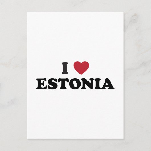 I Love Estonia Briefkaart (Voorkant)