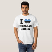 I love Estonian Girls T-shirt (Voorkant volledig)